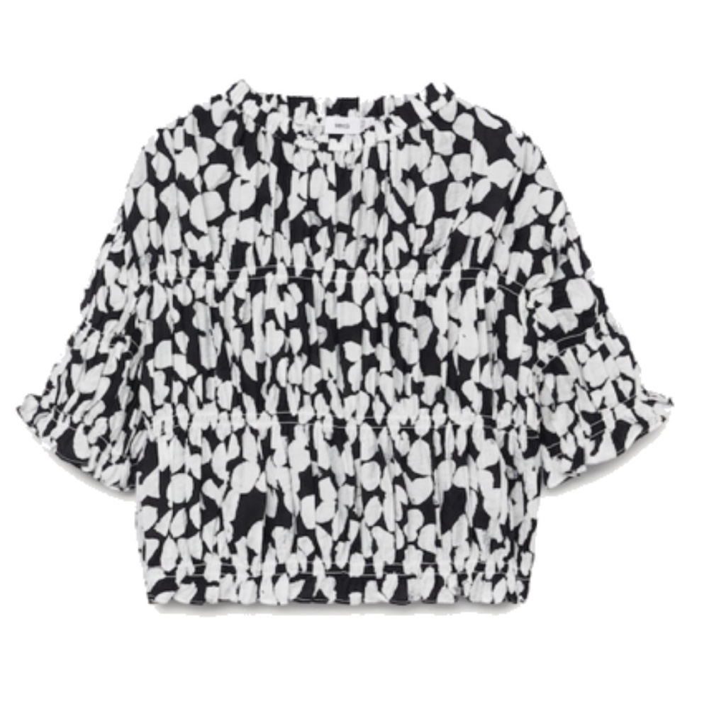 Mango Patterned Crop Tee